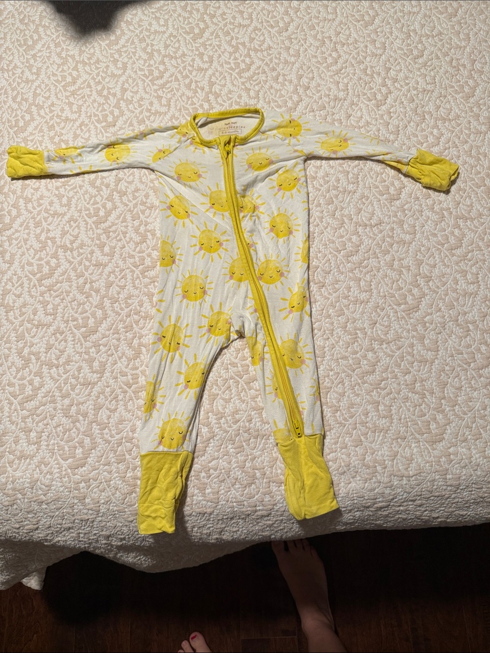 Little sleepies sun print pajamas